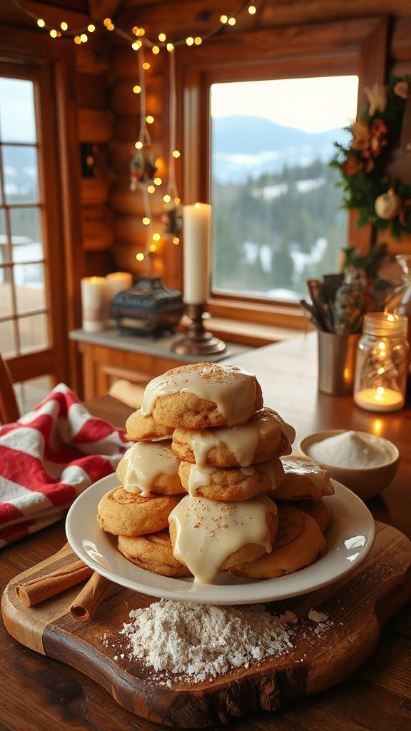 cinnamon flavored chewy cookies