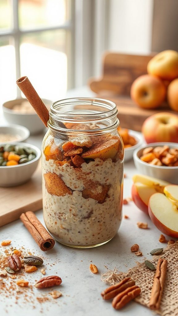 cinnamon flavored overnight oats