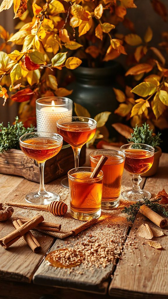 cinnamon honey grappa cocktail