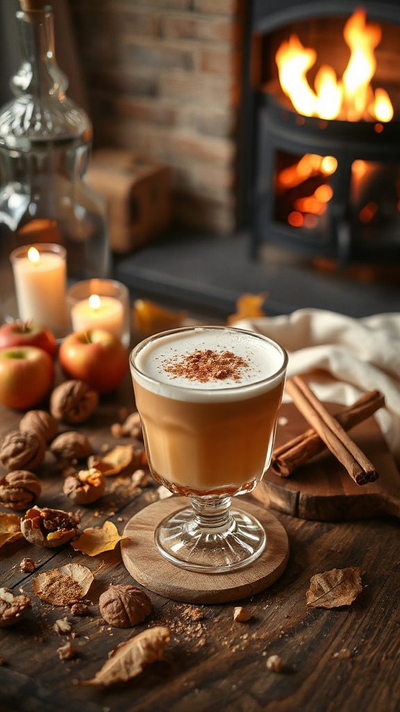 cinnamon infused creamy cocktail cinnamon infused creamy cocktail