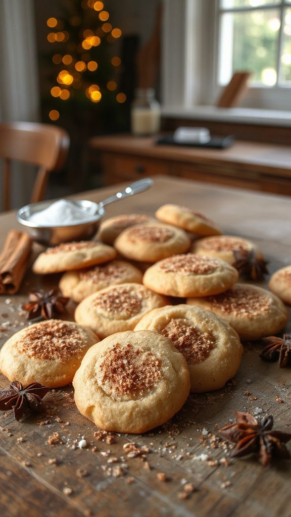 cinnamon infused crunchy cookies