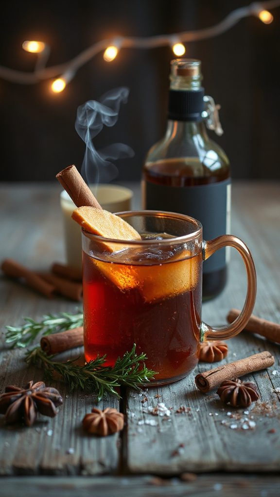 cinnamon infused moscow mule cocktail
