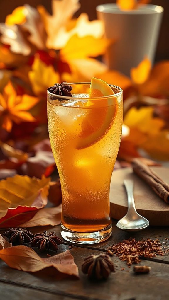 cinnamon infused orange cocktail