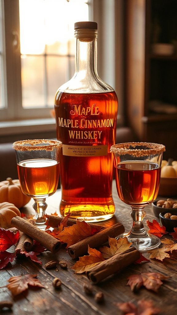 cinnamon maple whiskey cocktail