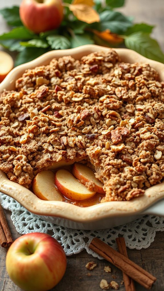 cinnamon oat apple crisp