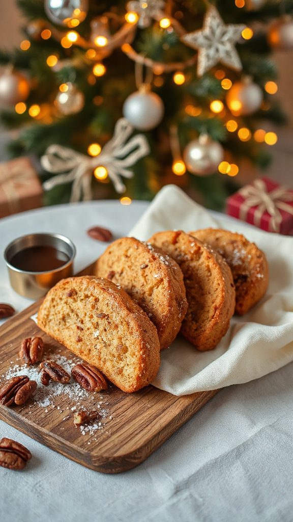 cinnamon pecan holiday biscotti cinnamon pecan holiday biscotti