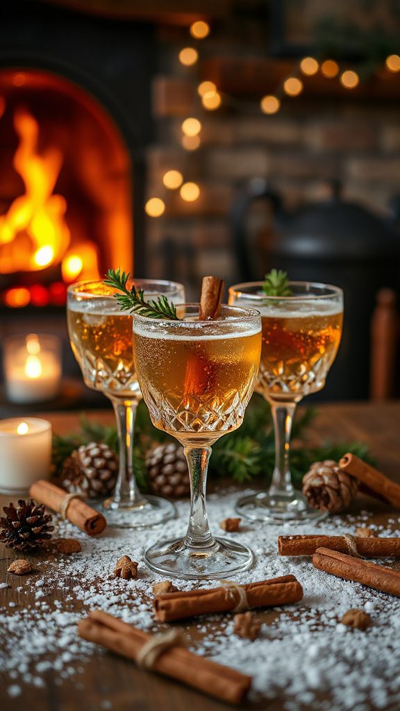 cinnamon pine bourbon cocktail
