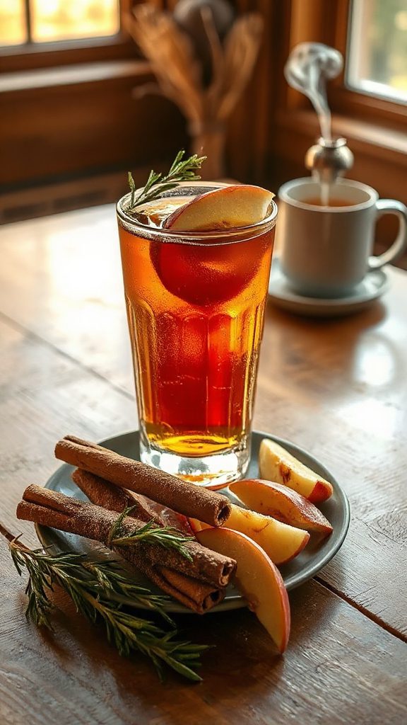 cinnamon roasted apple cocktail