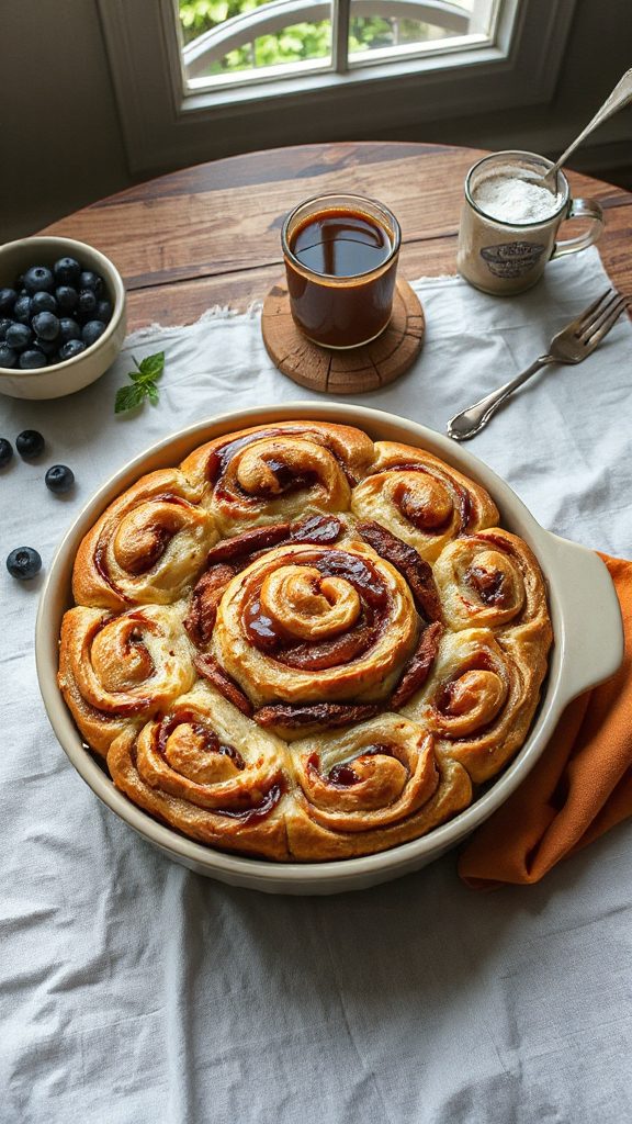 cinnamon roll breakfast casserole cinnamon roll breakfast casserole