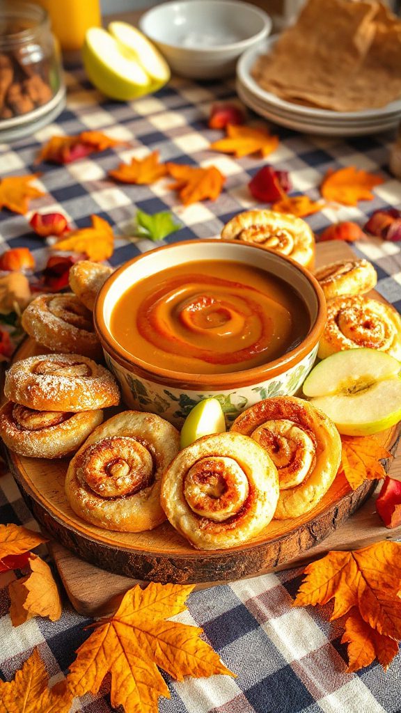 cinnamon roll caramel dip