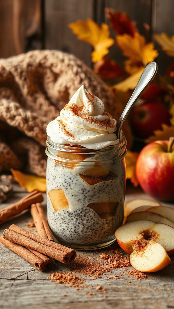 cinnamon roll chia pudding