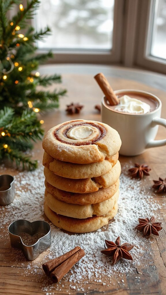 cinnamon roll cookie dough