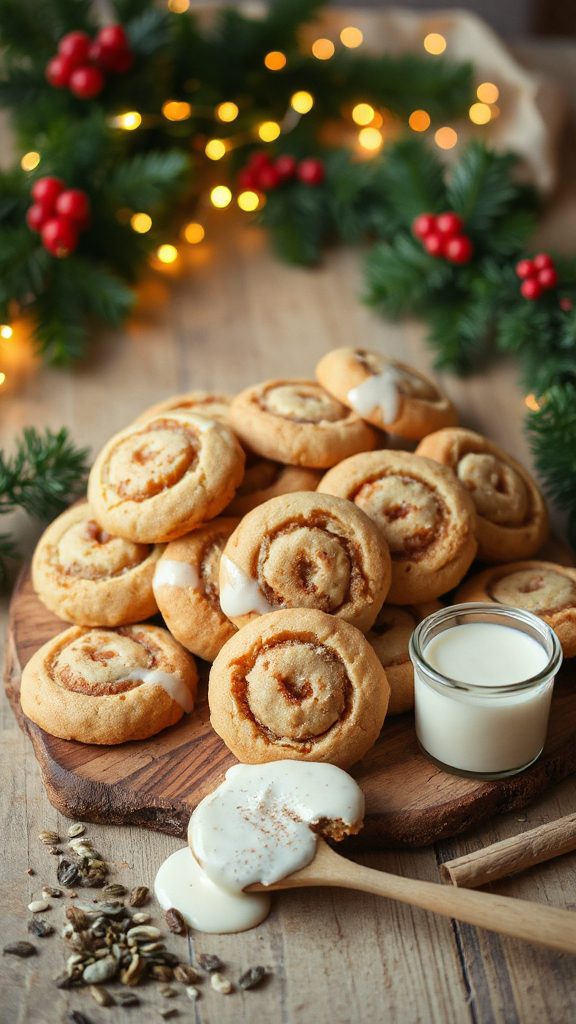cinnamon roll protein cookies