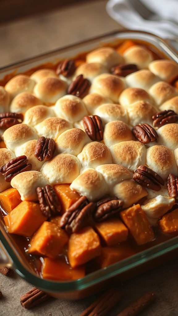 cinnamon spiced sweet potato casserole
