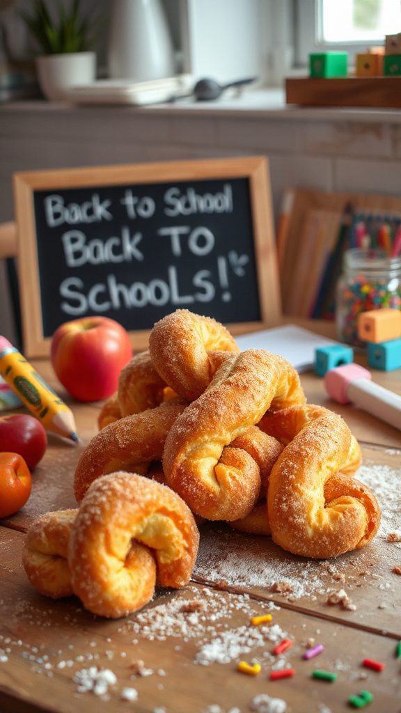 cinnamon sugar pretzel knots