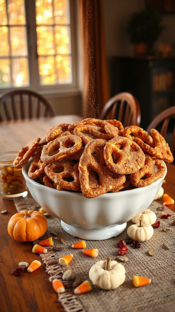 cinnamon sugar pretzel snack cinnamon sugar pretzel snack