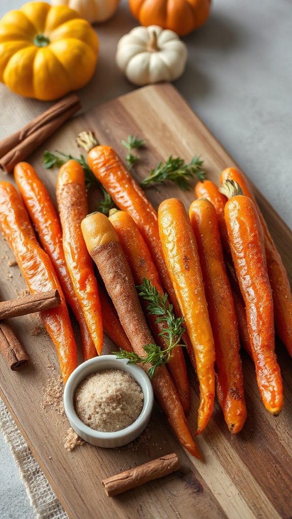 cinnamon sugar roasted carrots recipe