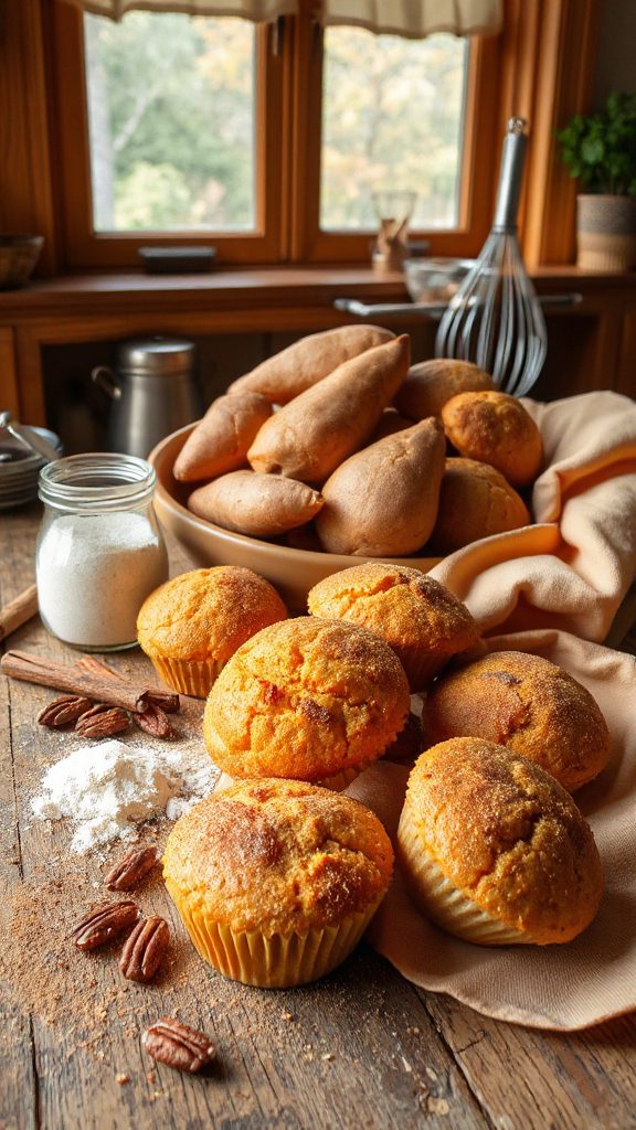 cinnamon sweet potato muffins cinnamon sweet potato muffins