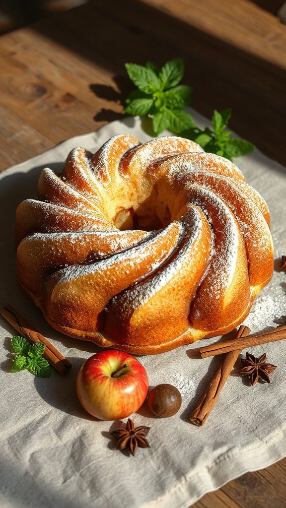 cinnamon swirl apple bundt