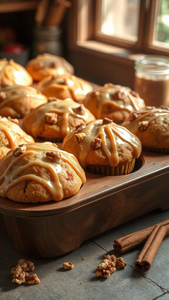 cinnamon swirl vegan muffins