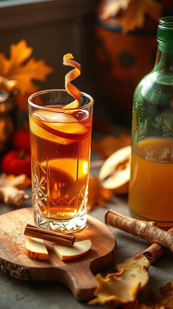 cinnamon whiskey ginger ale cocktail