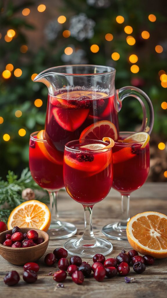 citrus cranberry holiday cider
