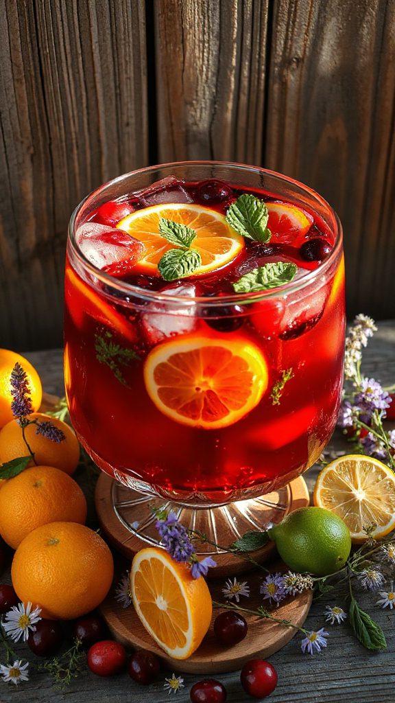 citrus cranberry nettle punch
