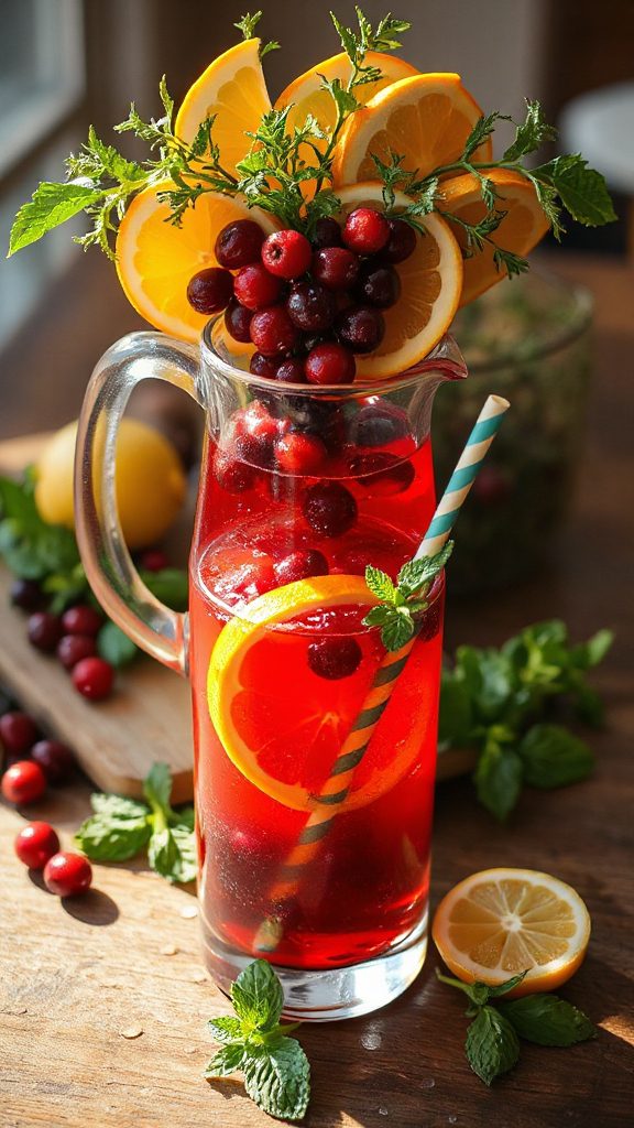 citrus cranberry nettle shrub