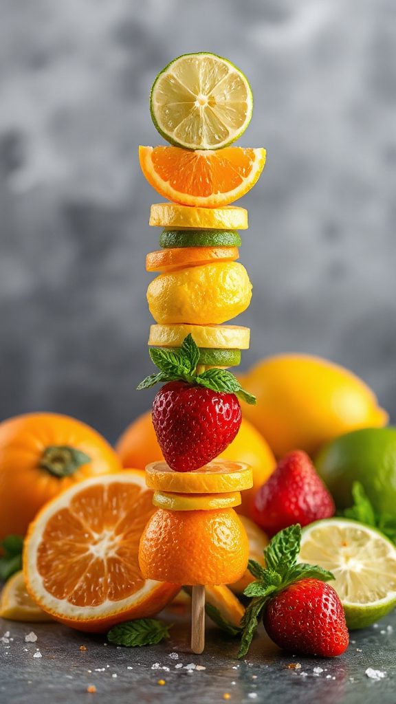 citrus flavored frozen pops