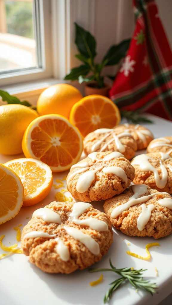 citrus flavored snickerdoodle cookies
