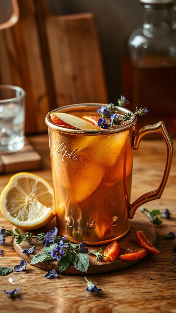 citrus herbal mule cocktail