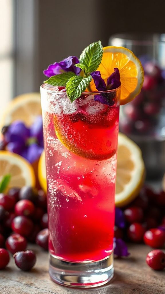 citrus infused floral gin cocktail