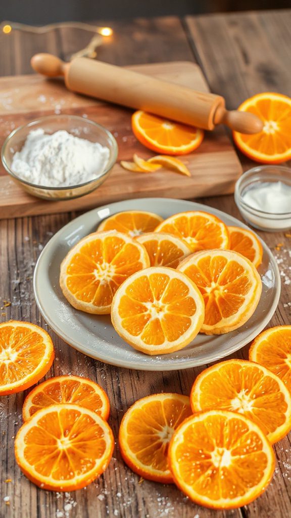 citrus infused holiday cookies