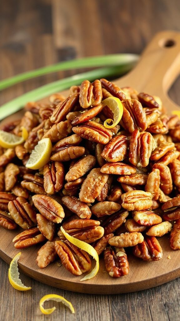 citrus infused maple pecans recipe citrus infused maple pecans recipe
