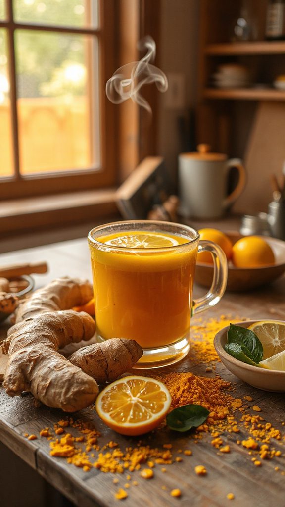 citrus infused turmeric wellness drink