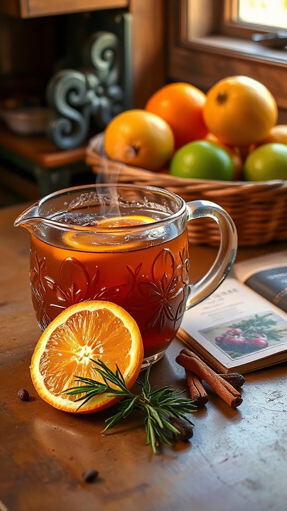 citrus rosemary hot toddy
