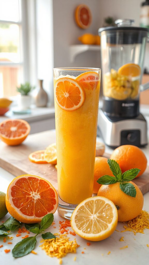 citrus smoothie with spinach citrus smoothie with spinach