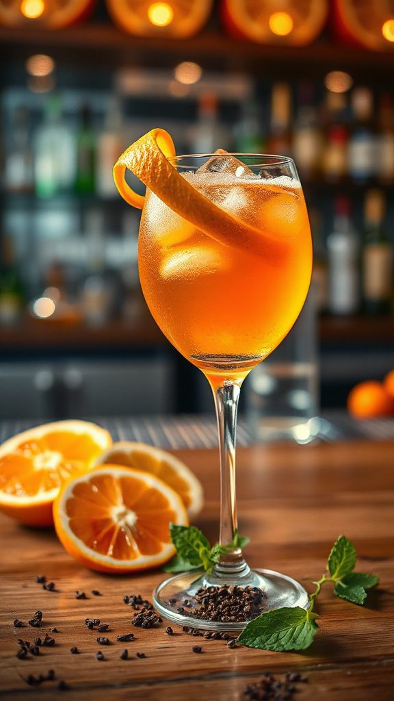 citrus spiced sparkling cocktail recipe