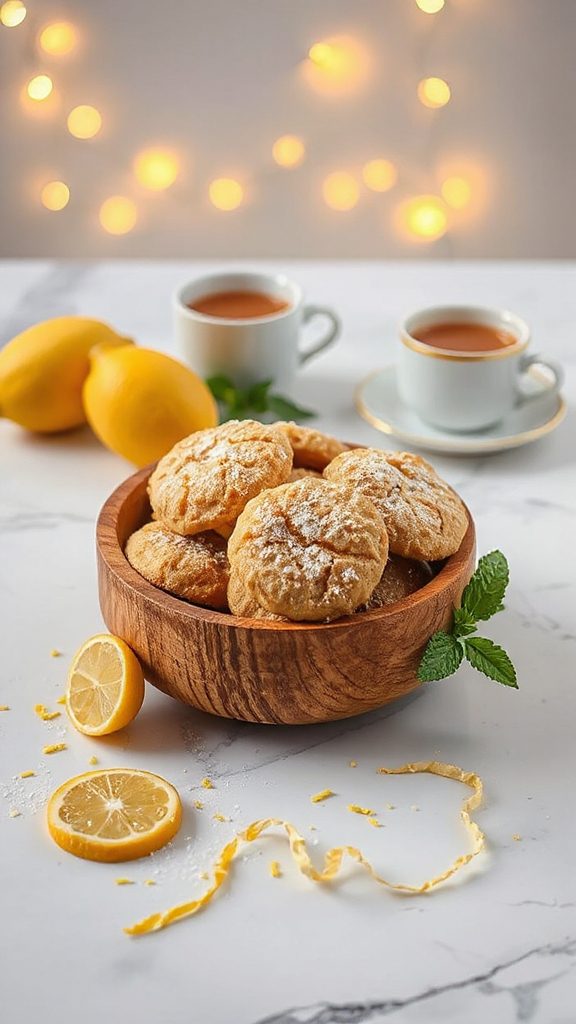 citrusy coconut sugar cookies