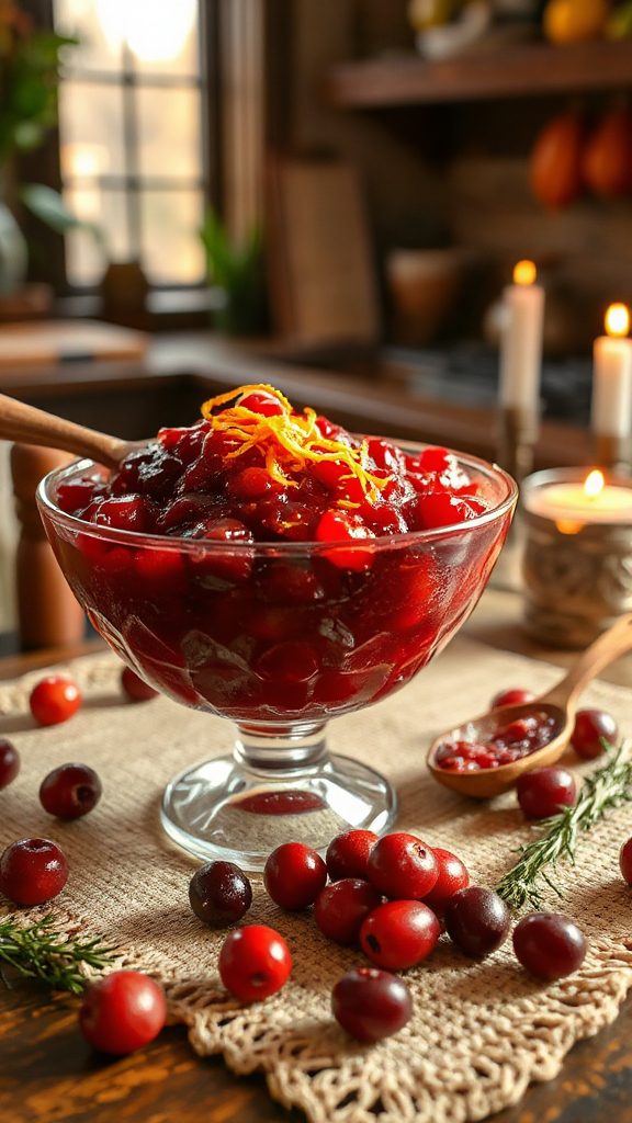 citrusy cranberry holiday sauce