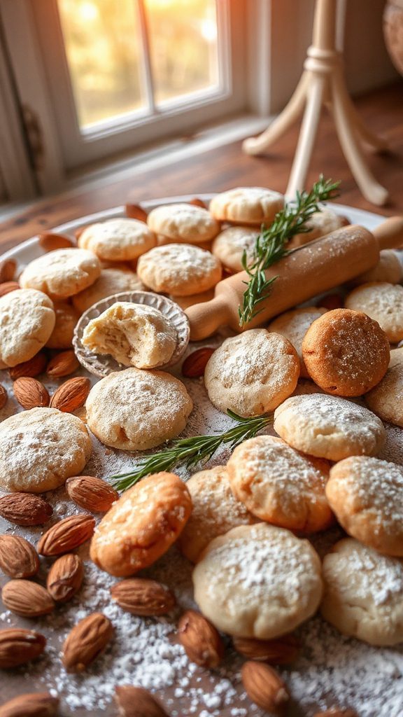 classic almond holiday cookies