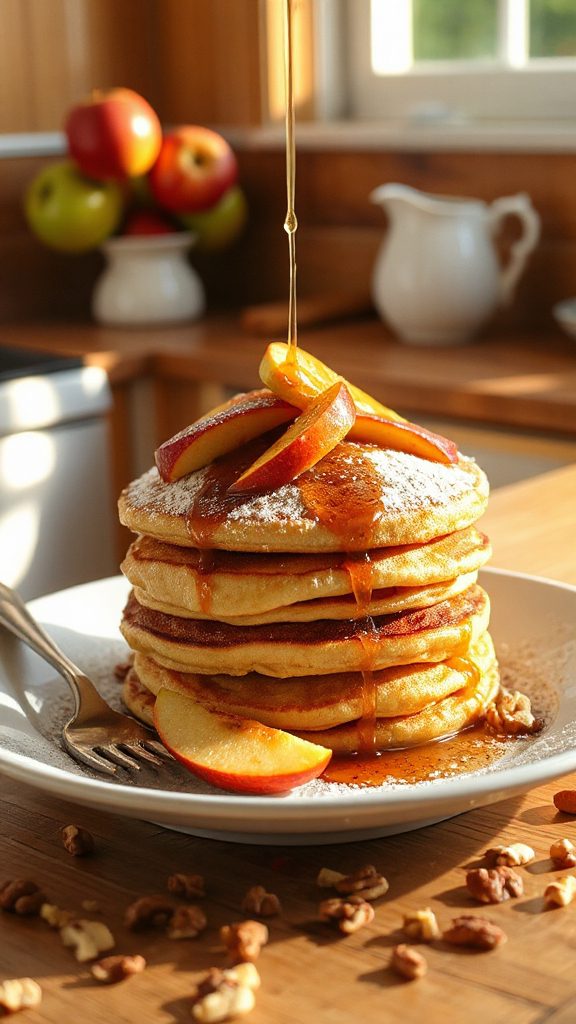classic apple cinnamon pancakes