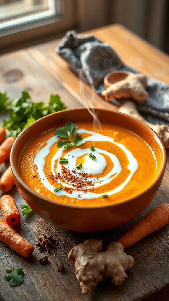 classic carrot ginger soup classic carrot ginger soup