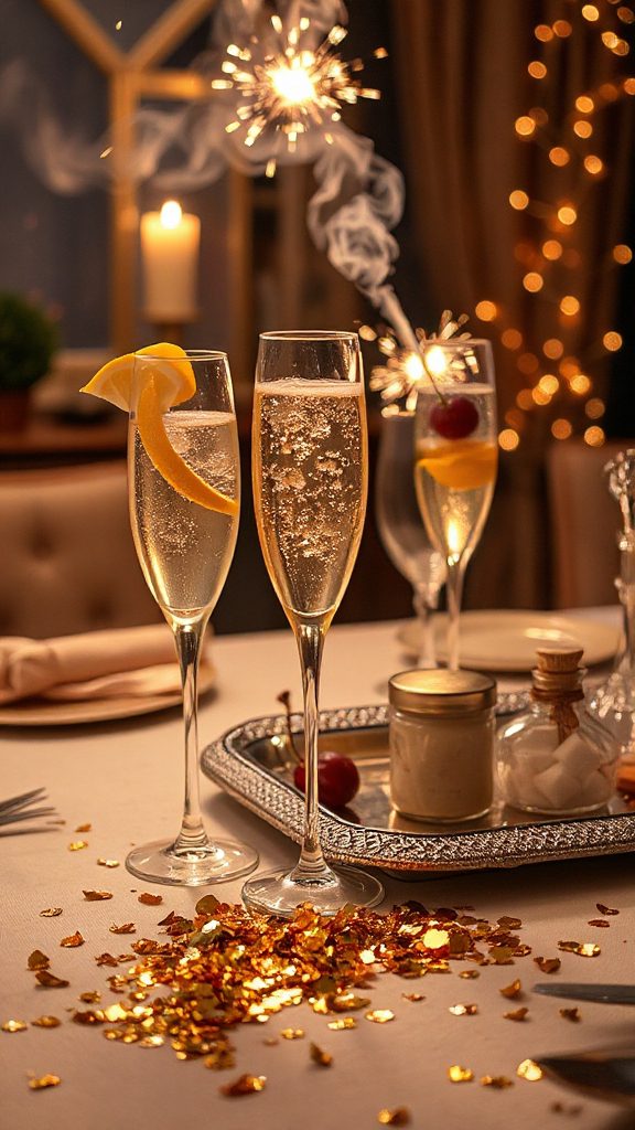 classic festive champagne cocktail classic festive champagne cocktail