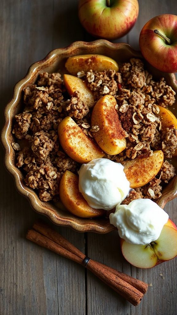 classic warm apple crisp