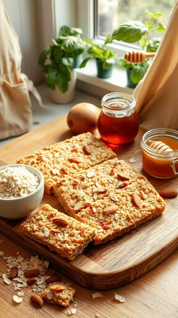 coconut almond granola bars
