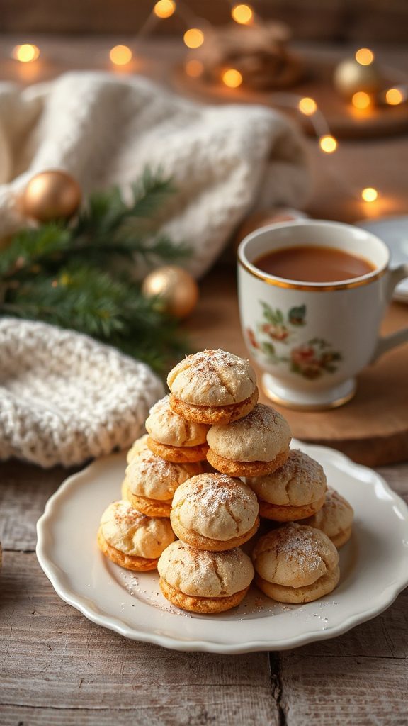 coconut chai flavored macaroons
