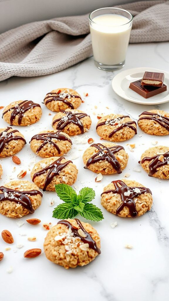 coconut chocolate almond cookies coconut chocolate almond cookies