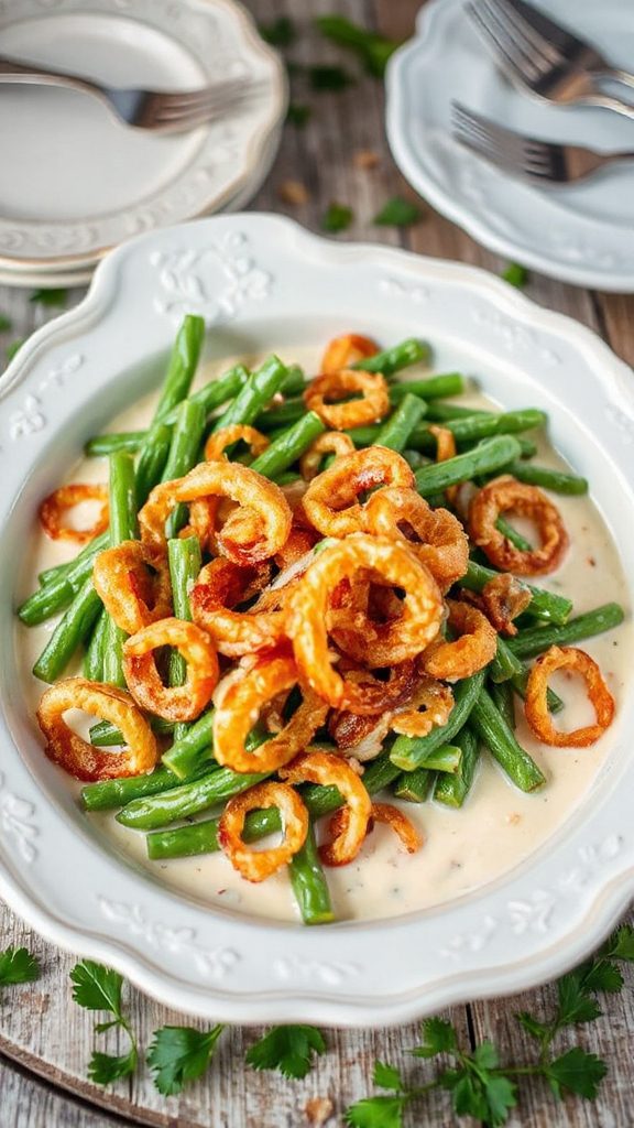 coconut cream green bean casserole