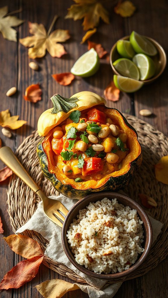 coconut curry stuffed squash coconut curry stuffed squash